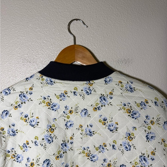 The Great. The Reversible Quilted Bomber - White XS / 0 - Picture 10 of 12